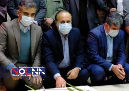 در افتتاحیه یادمان شهدای گمنام در پارک ملت شهر رشت